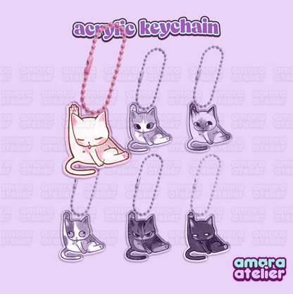 Acrylic Keychain | Kitty Butts | Amora Atelier Original