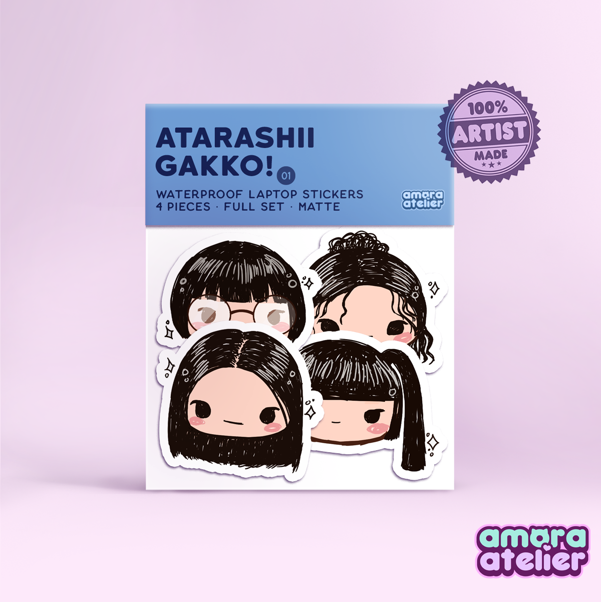 Sticker Pack | Atarashii Gakko Laptop Stickers | No. 1