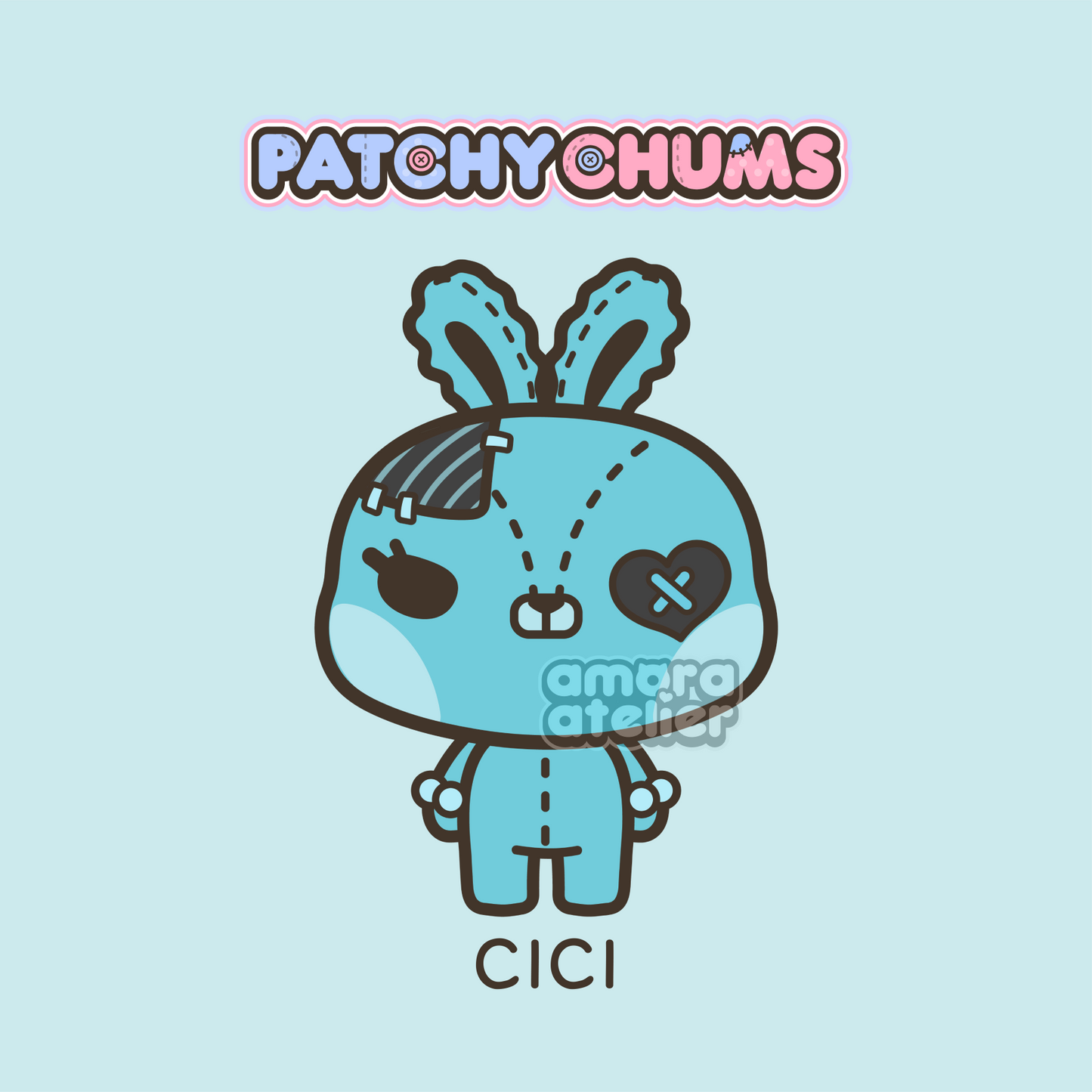 Sticker Pack | Patchy Chums | Amora Atelier Originals