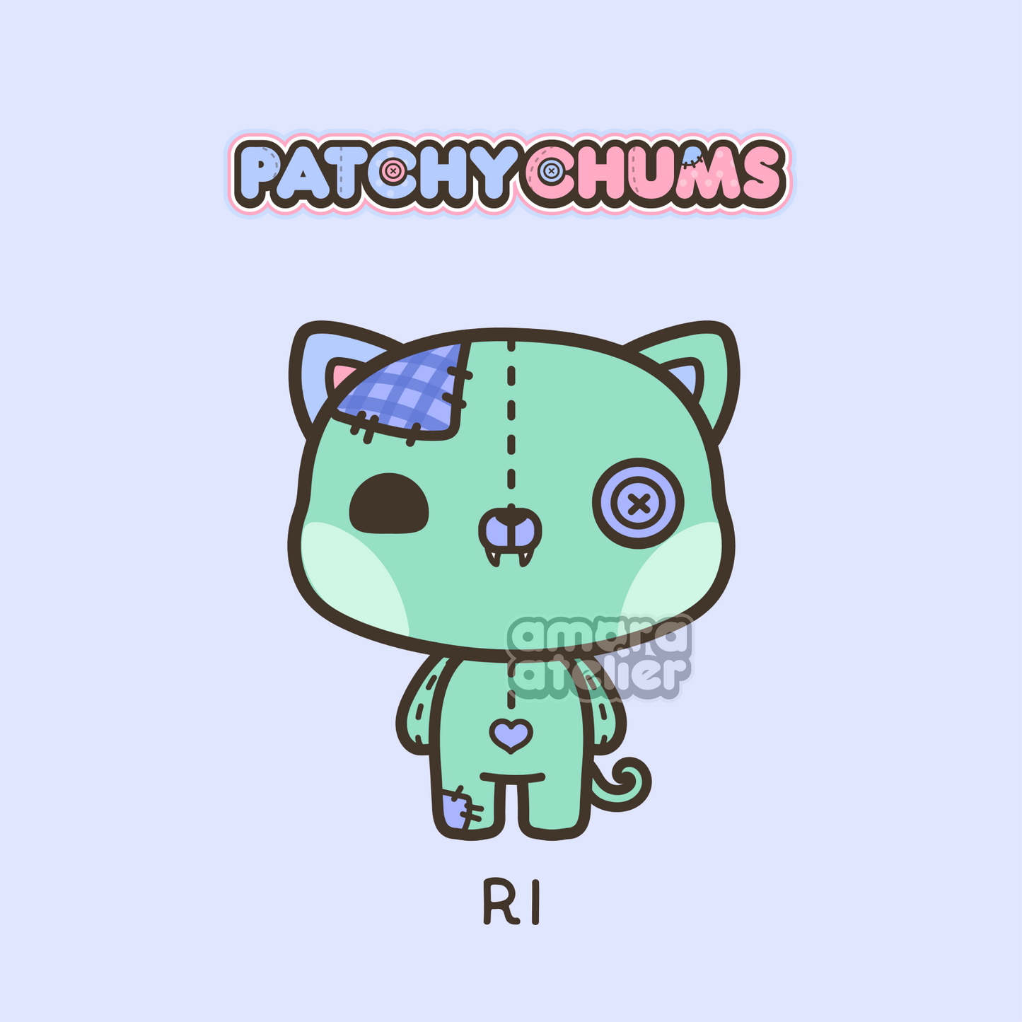 Sticker Pack | Patchy Chums | Amora Atelier Originals