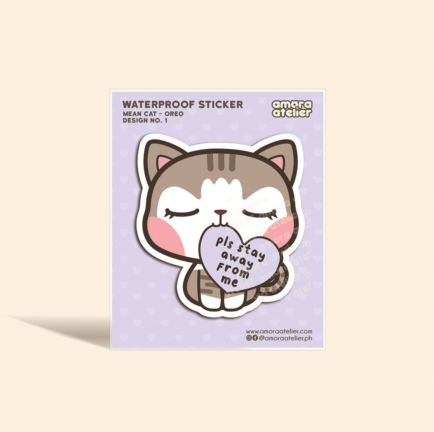 Individual Sticker | Mean Cats - Oreo and Butter